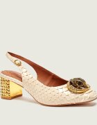 Kurt Geiger De piele pantofi cu toc CHELSEA BLOCK SLIN