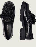 Kurt Geiger De piele pantofi loafer Bow Crystal
