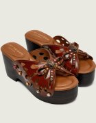 Kurt Geiger De piele șlapi BUTTERFLY WEDGE