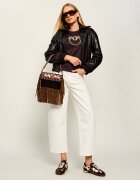 Kurt Geiger Geantă pe umăr Oxford | piele întoarsă cu adaos de piele