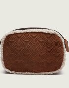 Kurt Geiger Geantă poștaș SOUTHBANK | piele întoarsă | shearling