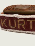 Kurt Geiger Geantă poștaș SOUTHBANK | piele întoarsă | shearling