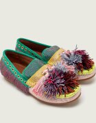 Kurt Geiger Mocasini Pom Pom | piele întoarsă