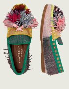 Kurt Geiger Mocasini Pom Pom | piele întoarsă