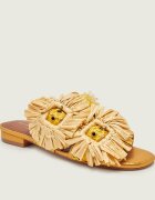 Kurt Geiger Șlapi RAFFIA BUCKLE FLAT