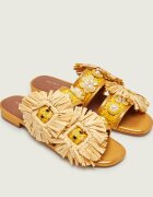 Kurt Geiger Șlapi RAFFIA BUCKLE FLAT