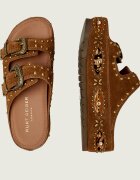 Kurt Geiger Șlapi Western Buckle | piele întoarsă
