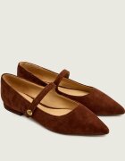 Lauren Ralph Lauren Balerini Londyn Mary Jane | piele întoarsă