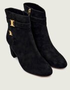 Lauren Ralph Lauren Botine cu toc KELLIE | piele întoarsă