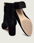 Lauren Ralph Lauren Botine cu toc KELLIE | piele întoarsă
