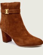 Lauren Ralph Lauren Botine cu toc Kellie | piele întoarsă