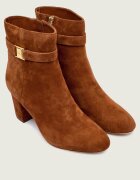 Lauren Ralph Lauren Botine cu toc Kellie | piele întoarsă