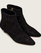 Lauren Ralph Lauren Botine cu toc subțire Francesca | piele întoarsă