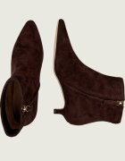 Lauren Ralph Lauren Botine cu toc subțire Francesca | piele întoarsă
