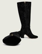Lauren Ralph Lauren Cizme cu toc Kellie | piele întoarsă