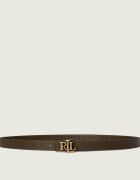 Lauren Ralph Lauren Curea din piele cu două fețe Logo Reversible