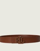 Lauren Ralph Lauren Curea din piele cu două fețe Logo Reversible