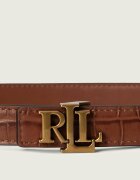 Lauren Ralph Lauren Curea din piele cu două fețe Logo Reversible