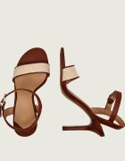 Lauren Ralph Lauren De piele sandale cu toc subțire GWEN