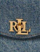 Lauren Ralph Lauren Denim cufăr Farrah cu adaos de piele