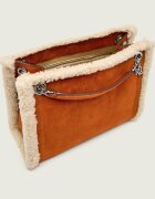 Lauren Ralph Lauren Geantă pe umăr Bradley | shearling | piele întoarsă