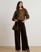 Lauren Ralph Lauren Pantaloni | catifea reiată | Relaxed fit | high rise