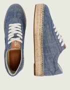 Lauren Ralph Lauren Sneakers Luize Chambray cu adaos de piele