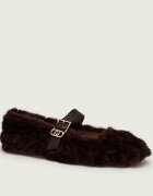 Liu Jo Balerini Brigitte 11 Mary Jane| shearling cu adaos de piele