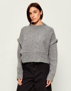 Liu Jo Guler înalt | Cropped Fit cu adaos de lână