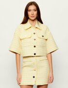 Liu Jo Jachetă | Cropped Fit cu adaos de lână
