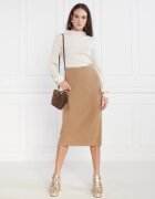 Liviana Conti Guler înalt Wełniany sweter | Slim Fit