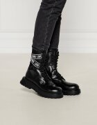 Love Moschino Botine cu adaos de piele