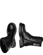 Love Moschino Botine cu adaos de piele