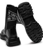 Love Moschino Botine cu adaos de piele