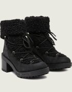 Love Moschino Botine cu toc | shearling cu adaos de piele