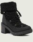 Love Moschino Botine cu toc | shearling cu adaos de piele