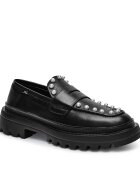 Love Moschino De piele pantofi loafer