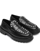 Love Moschino De piele pantofi loafer