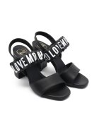 Love Moschino De piele sandale cu toc gros