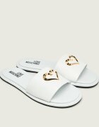 Love Moschino De piele șlapi