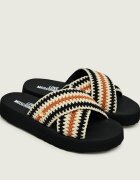 Love Moschino Șlapi cu adaos de piele
