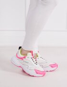 Love Moschino Sneakers cu adaos de piele