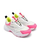 Love Moschino Sneakers cu adaos de piele