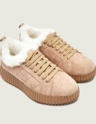 Marc Cain Căptușite sneakers | piele întoarsă | shearling