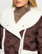 Marc Cain Geacă de puf | Loose fit | shearling