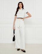 Marc Cain Pantaloni cu cordon WICHITA | flare fit
