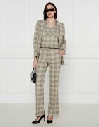 Marc Cain Pantaloni | flare fit cu adaos de lână