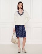 Marc Cain Pulover | Relaxed fit | cu adaos de mătase și cașmir