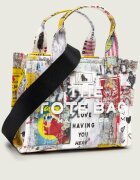 Marc Jacobs Cufăr The Pop Americana Canvas Small Tote Bag
