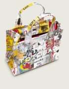 Marc Jacobs Cufăr The Pop Americana Canvas Small Tote Bag